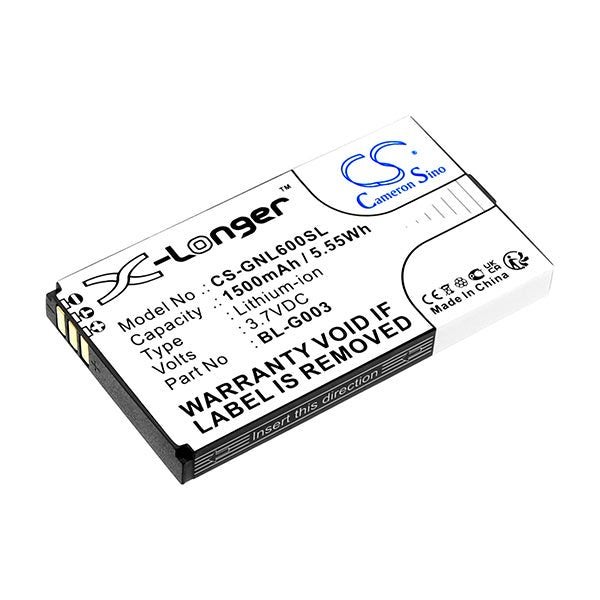 Cameron Sino Cs Gnl600Sl 1500Mah Replacement Battery For Gionee Mobile Carousel 3