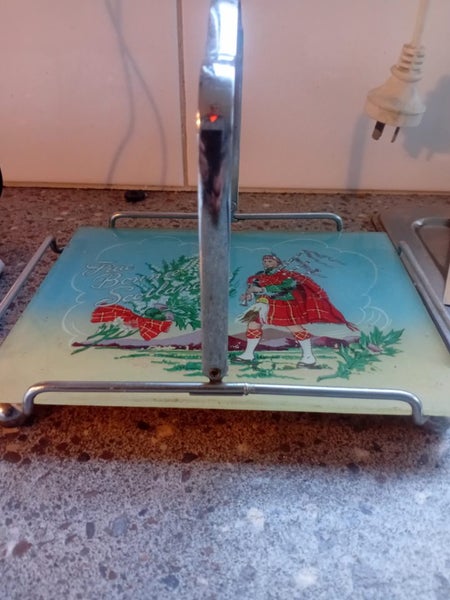 Chrome and Glass Whiskey Serving Tray Carousel 2