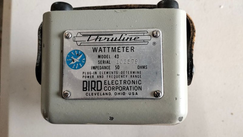 Bird 43 Wattmeter with 50W 100-250 MHz plug in Carousel 2