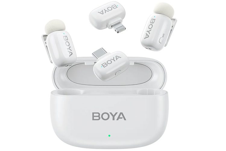 Boya Mini 13 Wireless Microphone Type-C & Lightning - White Carousel 1