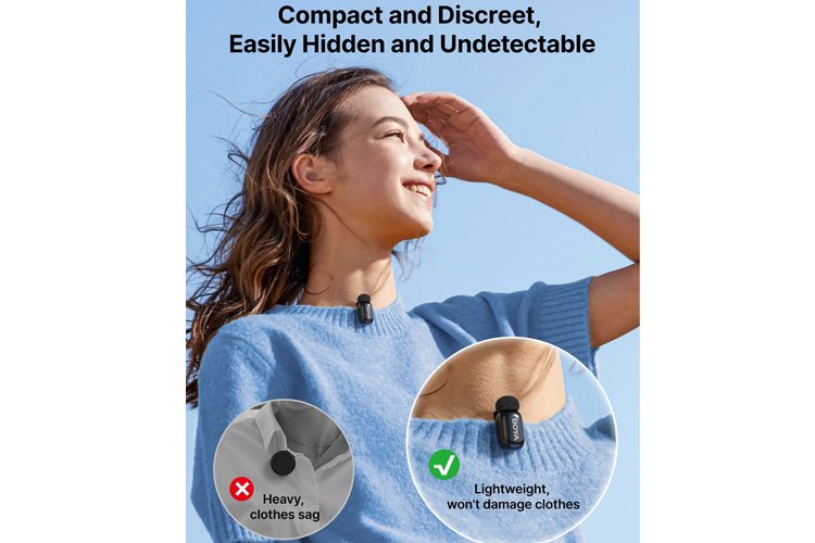 Boya Mini 13 Wireless Microphone Type-C & Lightning - White Carousel 5