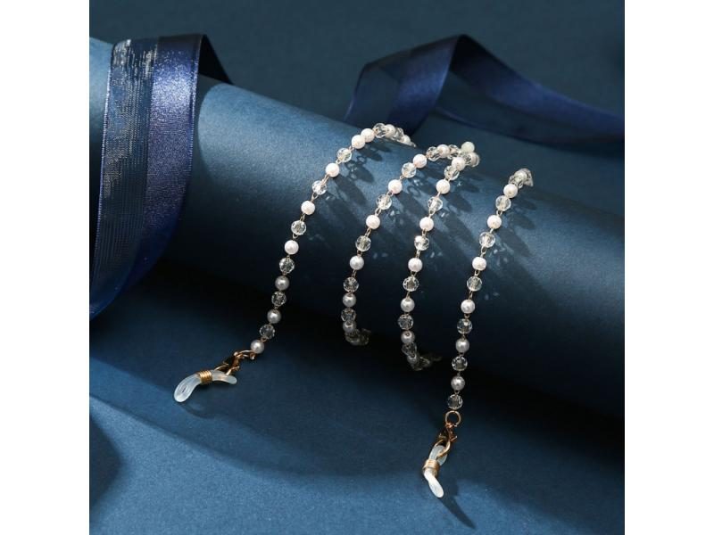 Fashion Pearl Mask Chains Glasses Chain For Women Retro Metal Sunglass Lanyards Carousel 1