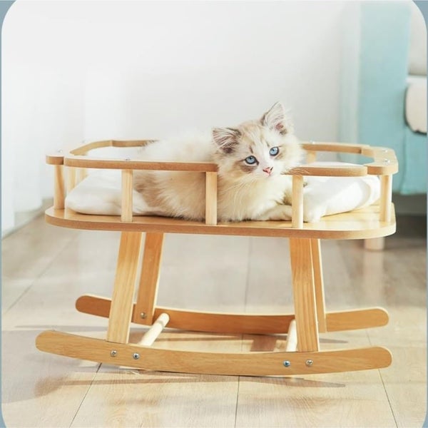 Pet Bed Cat Bed Wooden Pet Hammock Cat Bed Can Be Used in All Seasons Snap Deal Carousel 2