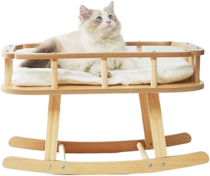Pet Bed Cat Bed Wooden Pet Hammock Cat Bed Can Be Used in All Seasons Snap Deal Carousel 1