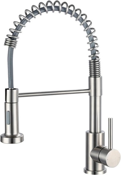 Kitchen Faucet with Pull Out Spray Spring Sink Kitchen Mixer Tap with Pull Do... Carousel 1