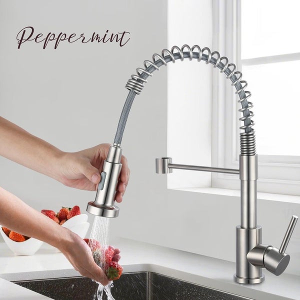 Kitchen Faucet with Pull Out Spray Spring Sink Kitchen Mixer Tap with Pull Do... Carousel 9
