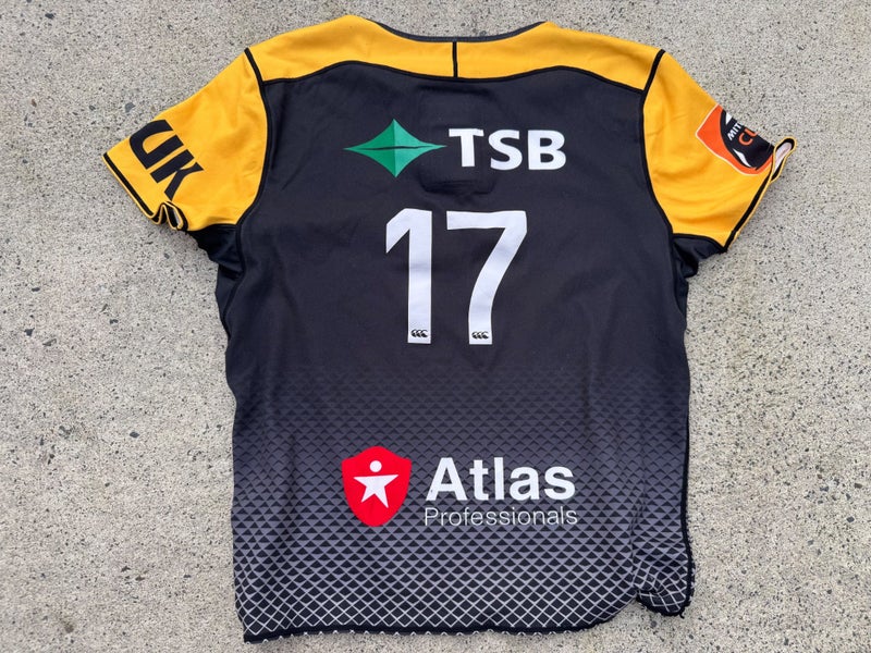 Taranaki Mitre 10 Cup Match Worn Rugby Union Away Jersey #17 Carousel 2