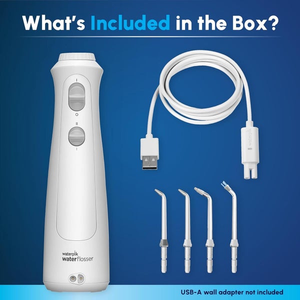 Waterpik Cordless Pearl Rechargeable Water Flosser Irrigator - White Carousel 6