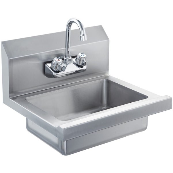 New 17"x12.8" Commercial Hand Wash Sink Wall Mount Basin Stainless Steel NSF Carousel 12