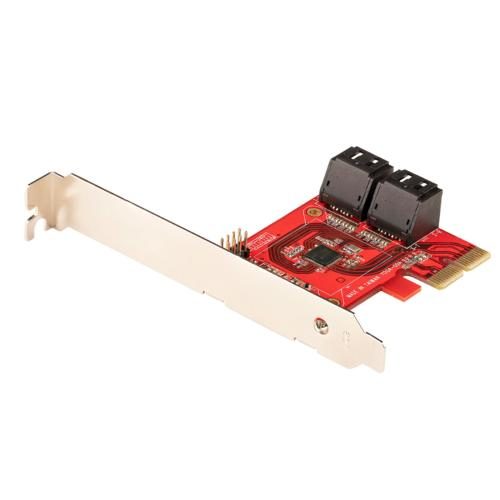 StarTech.com 4P6G-PCIE-SATA-CARD SATA PCIe Card - 4 Port PCIe SATA Expansion Carousel 1
