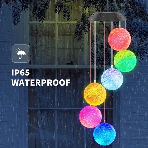 Color Changing Ball Wind Chimes Carousel 7
