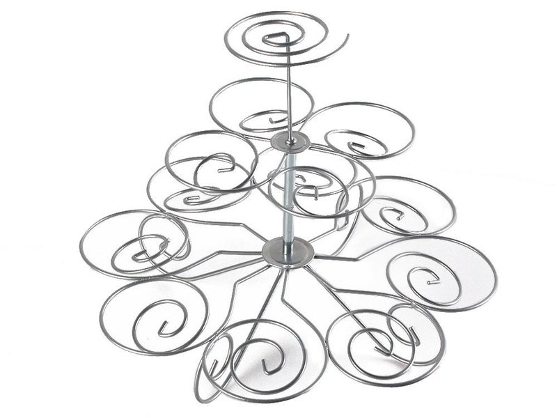 Detachable 3 Tier Cupcake Holder Stand 13 Cupcakes Carousel 7