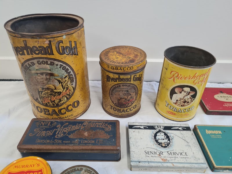 Vintage cigarette tins x 48 Carousel 2