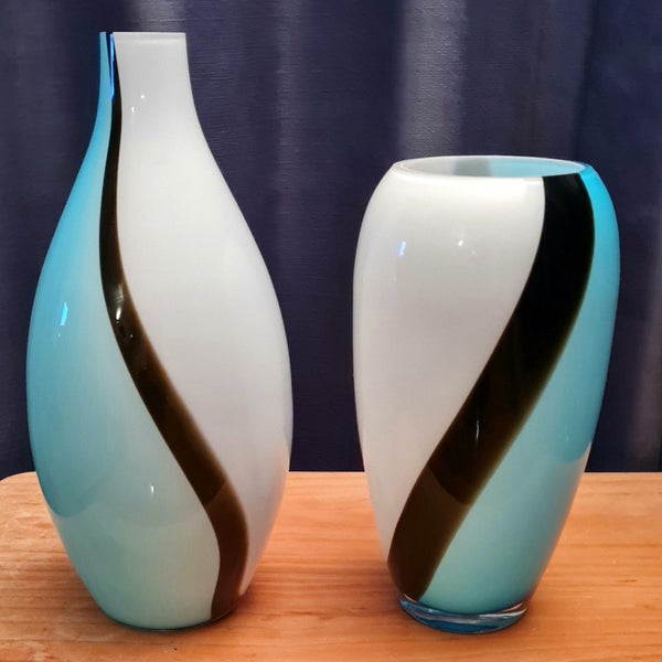 Art Glass 2 Large Vases Carousel 1