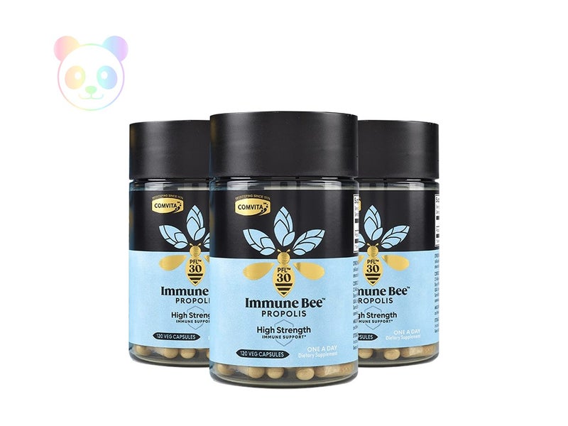 *SALE* 3-Pack Comvita PFL30 Propolis 1-A-Day 120 vege Capsules Carousel 1