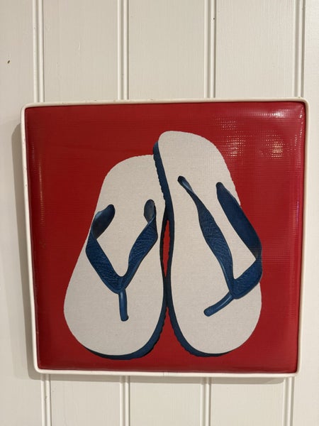 Retro upholstered art Jandals Carousel 1