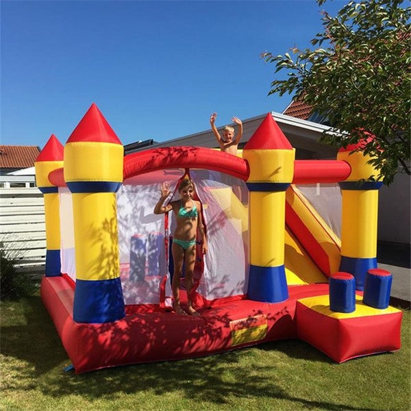 Inflatable Game Bouncy Castle Kids Air Jumper Bounce Slide Combo Carousel 1