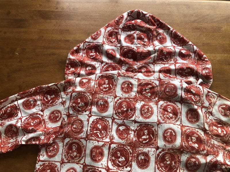 One-off vintage print hooded jacket new size XL Carousel 5