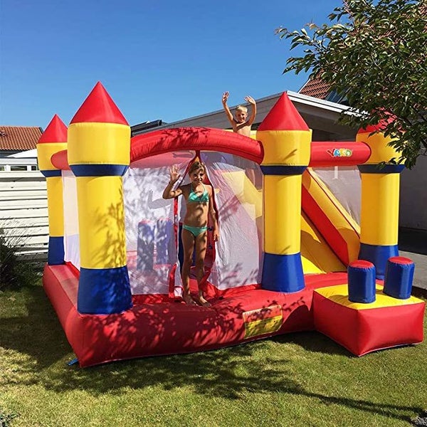 Playground Residential Inflatable Bounce Nylon Inflatable bounce house for Kids Carousel 1