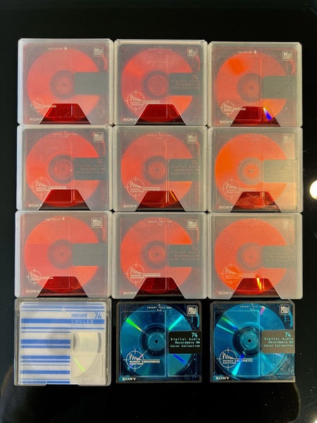 Sony Original Minidisc Case with 12 x Minidiscs Carousel 1