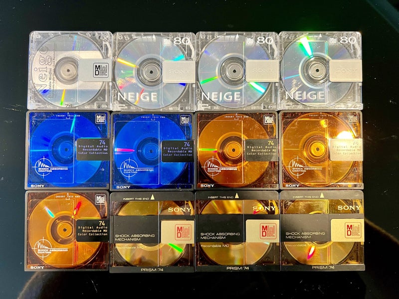 12 x Sony Minidiscs with Case Logic MD Sleeve Wallet Carousel 1