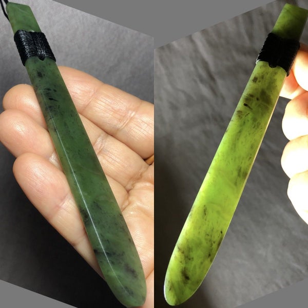 2 DAY AUCTION! Large 12.6cm Greenstone Roimata/Teardrop Pendant $1 Reserve Carousel 1