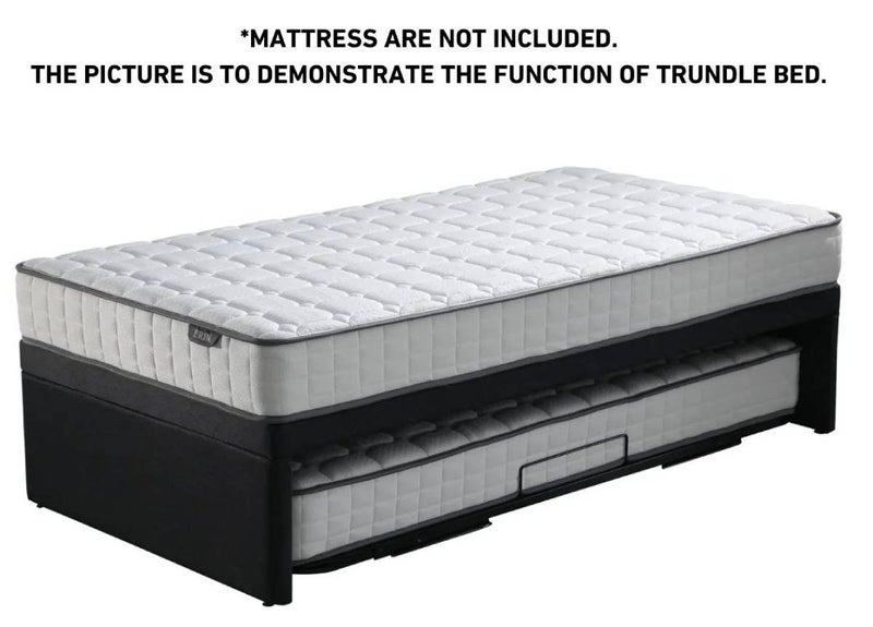 SPACE-SAVING # Modern Erin Trundle Bed Base |KING SINGLE+ SINGLE Carousel 2