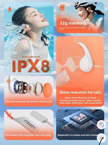 WaterPro Swimming mp3 32G Bond conduction mplayer Carousel 2