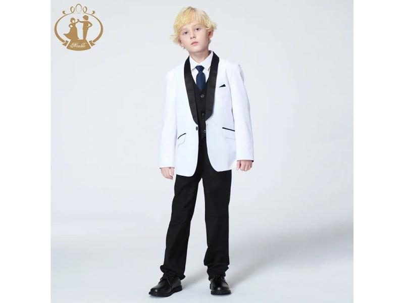 Spring Autumn Formal Suit For Boys Children Party Host Wedding Costume Coat Carousel 2