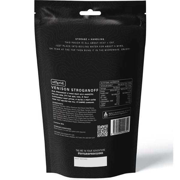 offgrid Provisions Heat and Eat Venison Stroganoff Clearance Carousel 3
