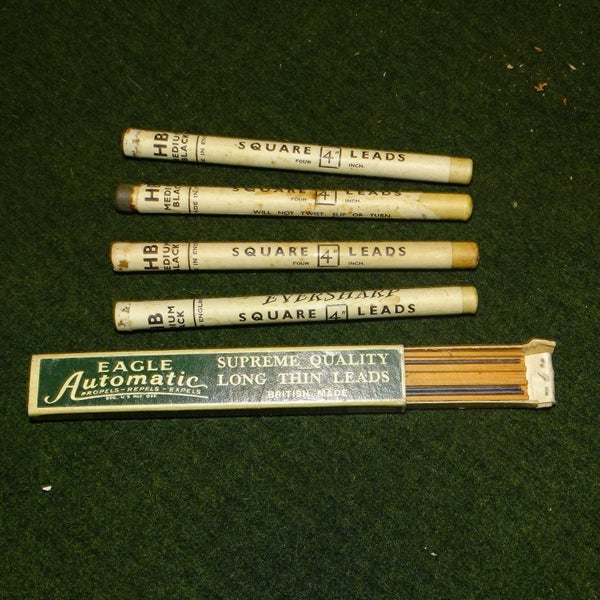 Pile of Antique / Vintage HB Square Pencil Nibs ...... Some Unopened ... Nos. Carousel 2