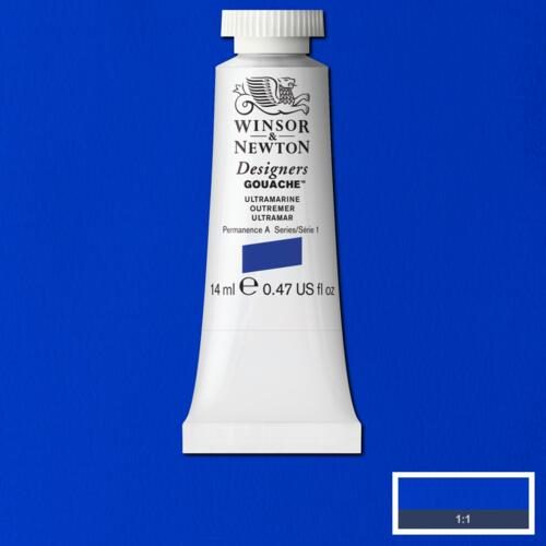 Winsor & Newton Designer Gouache 14ml ULTRAMARINE S1 Carousel 2