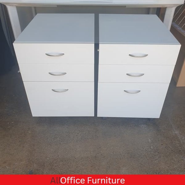 White Office Mobile 3 Drawers, Last one Carousel 1