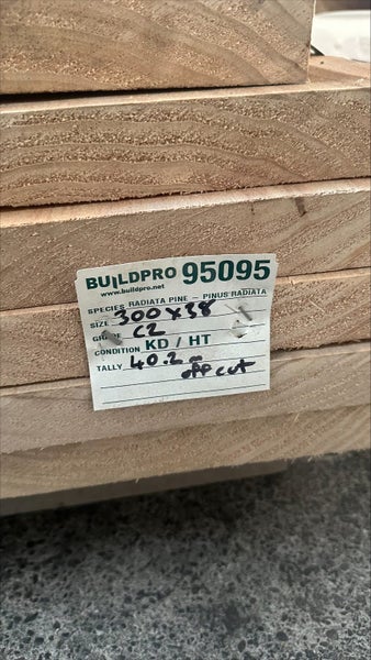 Radiata pine 300x38 seconds offcuts Good for firewood. approx 40LM Carousel 2