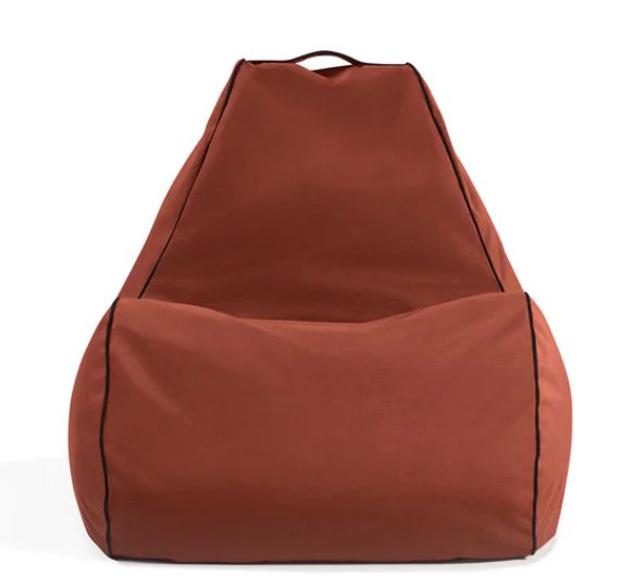 Lujo Outdoor Bean Bag Chair Set Filled - Terracotta Carousel 2