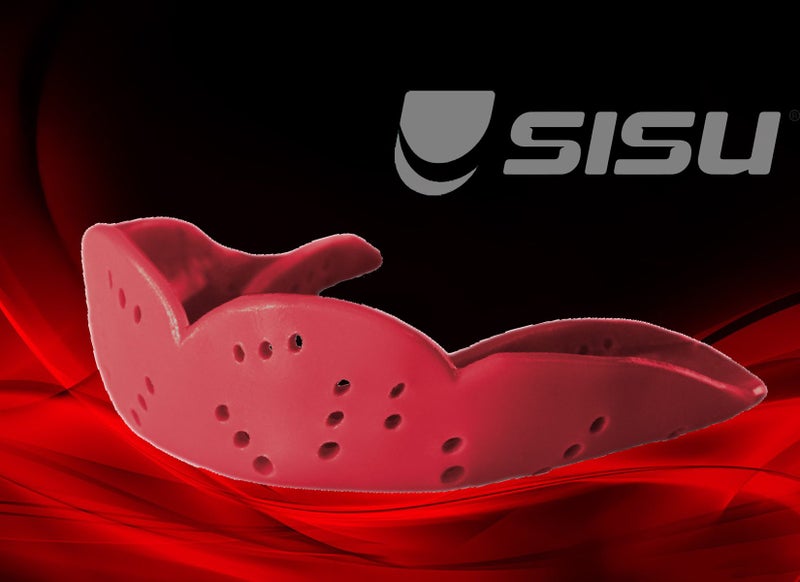 Mouth Guard SISU Aero Medium Sports Mouthguard - Red - Lacrosse, Martial Arts Carousel 2