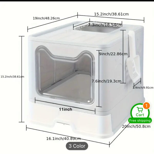 $1 Reserve Large Cat Litter Box Near New Carousel 4