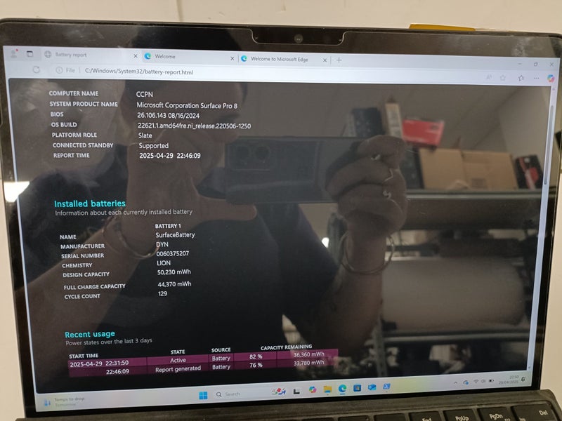 MICROSOFT I7-1185G7/16GB RAM SURFACE PRO 8 TABLET/LAPTOP #A18101253-1 Carousel 6
