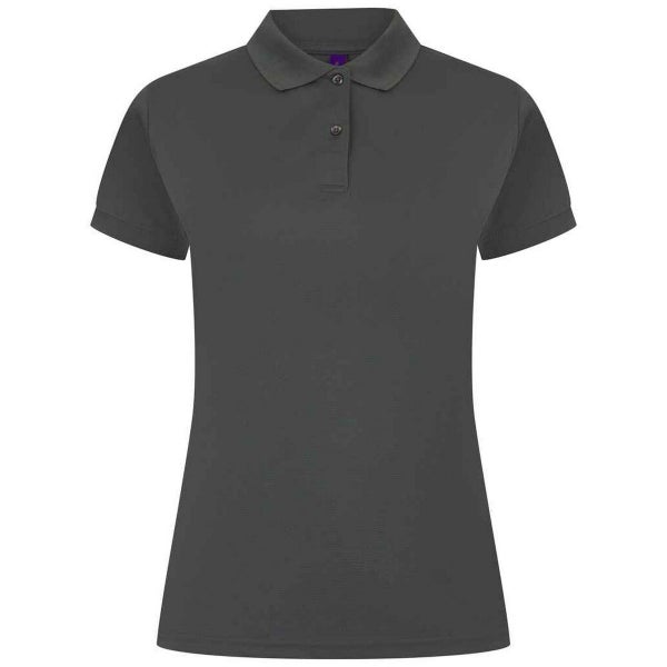 Henbury Womens/Ladies Pique Polo Shirt Carousel 1