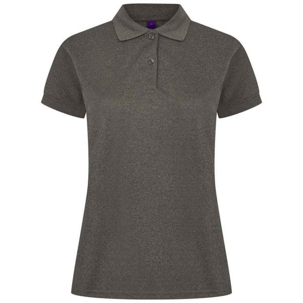 Henbury Womens/Ladies Pique Polo Shirt Carousel 4