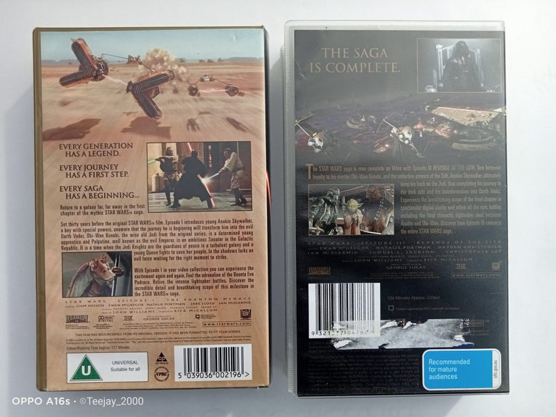 Star wars Episode 1 + 3 - VHS Carousel 2
