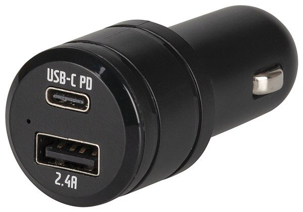 Powertech 32W USB A and Type-C Car Cigarette Lighter Adaptor MP3694 Carousel 1