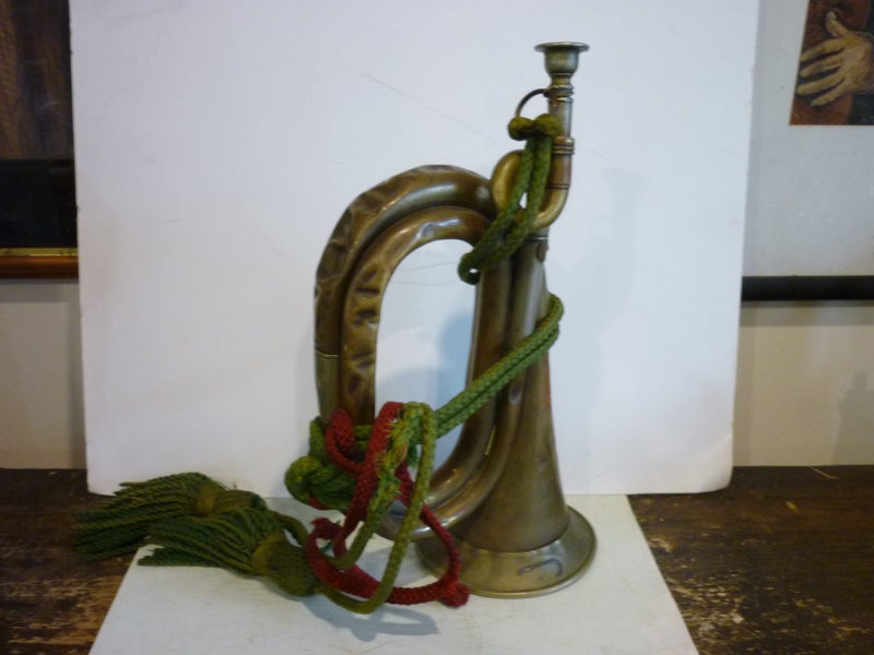WW1 REGIMENTAL BUGLE, BATTLE OF MESSINES. 7/6/17 ! Carousel 1
