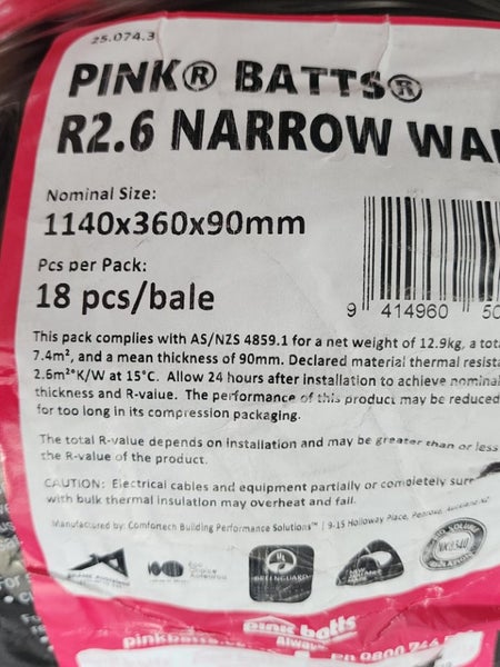 Pink Batts Walls R2.6 Narrow Wall Carousel 3