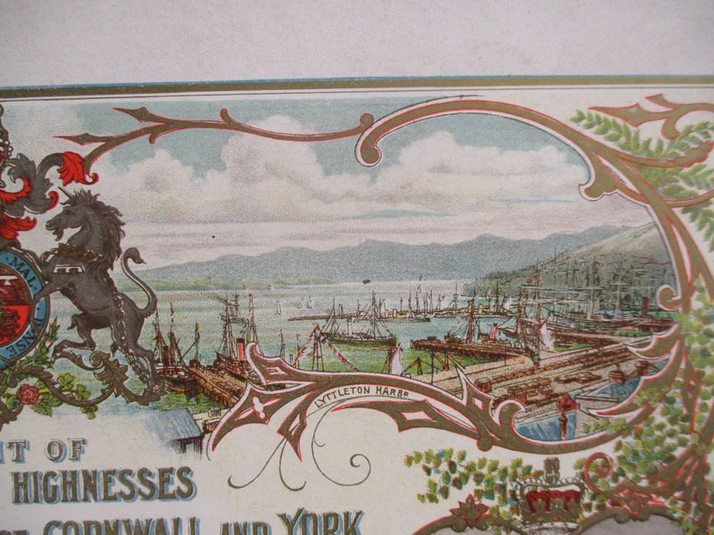 SR 1577 - VERY RARE - Royal Visit to New Zealand 1901 Invitation Carousel 9