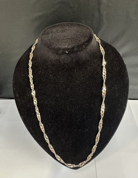 Sterling Silver twist Chain (Jewellery Safe) Carousel 2