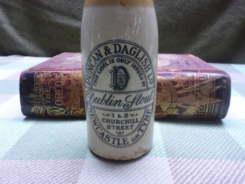 Old Stone Ginger Beer Bottle Duncan & Daglish Ltd Newcastle on Tyne Gingerbeer Carousel 2