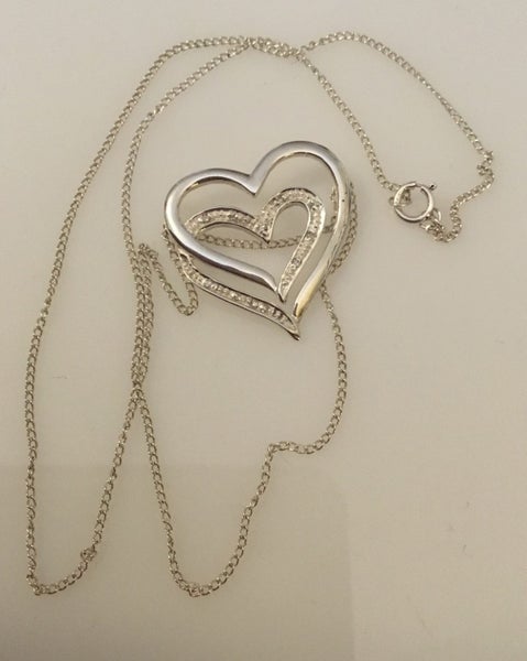 Michael Hill Jewellers Sterling Silver Heart Pendant & Chain Carousel 2