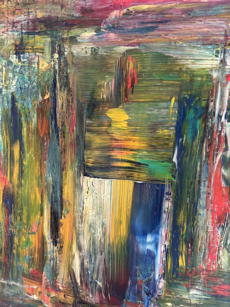 Original Acrylics on Recycled Screen Carousel 8