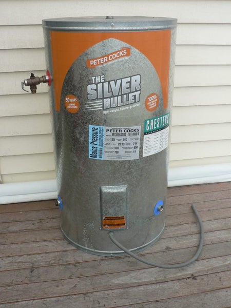 hot water cylinder 2013 SSteel silver bullet 135L mains pressure Carousel 2